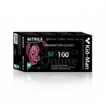Manusi din nitril negre Kid Man, nesterile, marimea M, 100 buc Manusi din nitril negre Kid Man, nesterile, marimea M, 100 buc